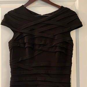 Tadashi Shoji - Black Ruched Dress